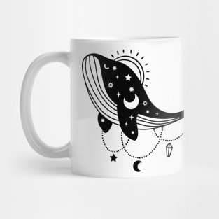 Aesthetic Halloween Whale Lover Moon Creepy Witchy Mug